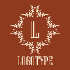 Vintage ornamental monogram