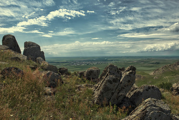 sky view from the mountains