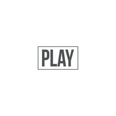 play icon. sign design