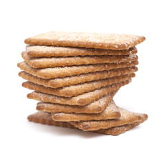 sugar and cinnamon thin dry cookies