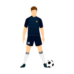 Australia Football Jersey National Team World Cup Illustration