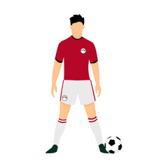 Egypt Football Jersey National Team World Cup Illustration