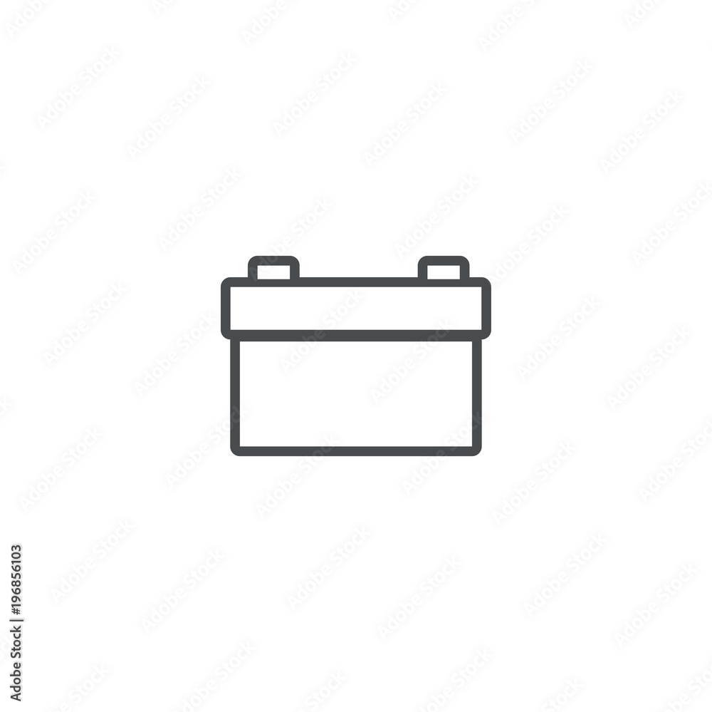 Canvas Prints battery icon. sign design