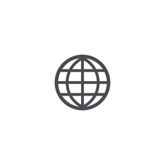 globe icon. sign design