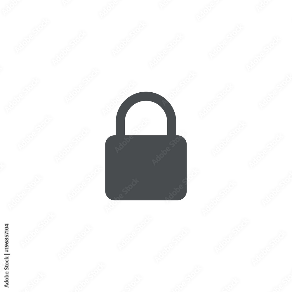 Canvas Prints lock icon. sign design