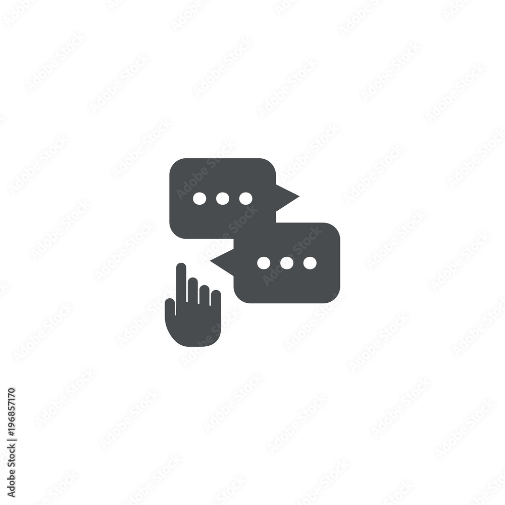 Poster message icon. sign design