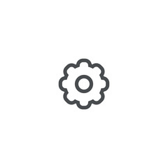 cogwheel icon. sign design