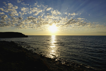 Black sea, Chersonese, Sevastopol, Crimea, Russia. 