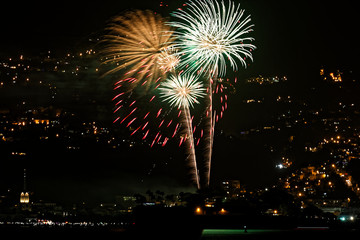 Fort de France Fireworks for 2018 New Years Day - Martinique FWI