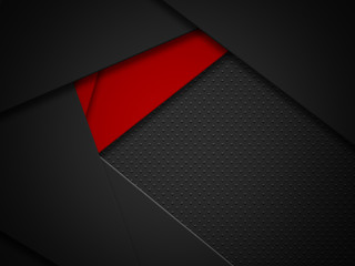  Abstract Red And Black Contrast Tech Background 