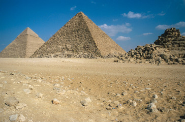 Fototapeta na wymiar The Great Pyramids at Giza