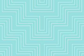 Pattern geometric line chevron seamless luxury design green aqua colors background.