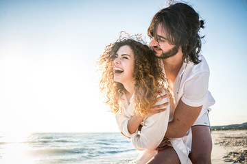Couple on a tropical beach