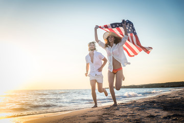 Couple on a tropical beach