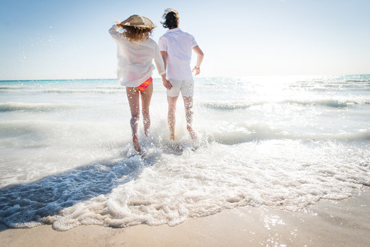 Couple on a tropical beach