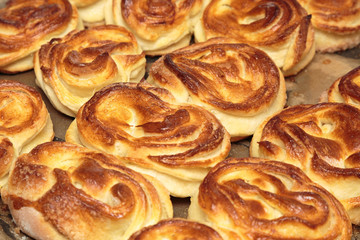 Obraz na płótnie Canvas buns sweet baked pastry