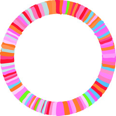 Obraz premium Colorful line circle 3