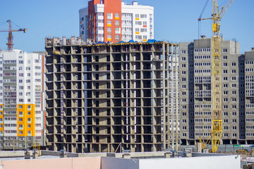 Construction of a new apartment building