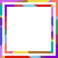 Abstract frame of geometric shapes