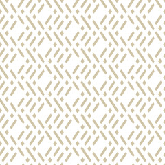 Vector golden geometric seamless pattern in traditional style. Ethnic motif