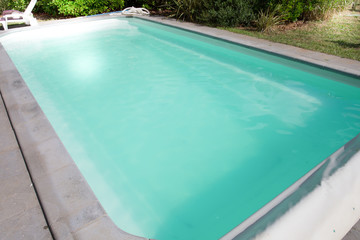 new estate pool in home house family garden