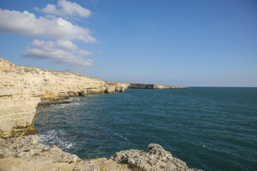 Fototapeta na wymiar Marine landscape, Tarkhankut Peninsula, Crimea
