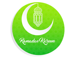 beautiful ramadan kareem background with paper art style