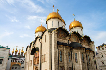 Fototapeta na wymiar Dormition Cathedral in the Kremlin, Moscow
