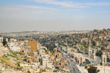 Fototapeta na wymiar Amman skyline, the capital of Jordan