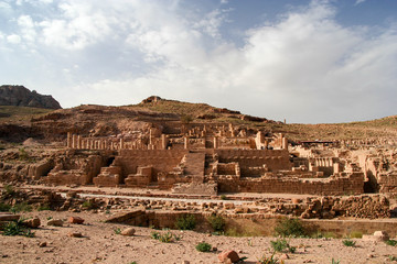Obraz premium Petra originally known as Raqmu, is a historical and archaeological city in southern Jordan.