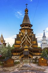 Fototapeta premium Kościół św Mikołaja w Izmailovo, Moskwa, Rosja.