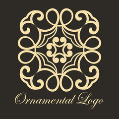 Vintage ornamental logo