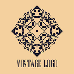 Vintage ornamental logo