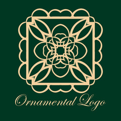 Vintage ornamental logo