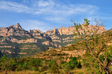 Falaise de Montserrat, Espagne