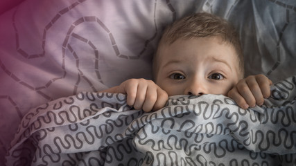 Horrible dream. Nightmares. The child was frightened