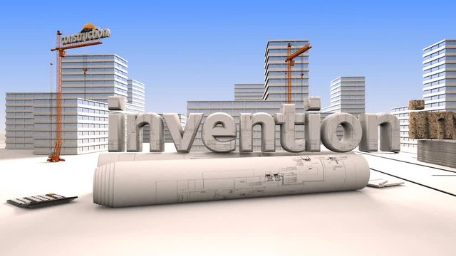 Elements of construction, Construction of a residential microdistrict in the background of a cloud time lapse, the concept of the construction industry
