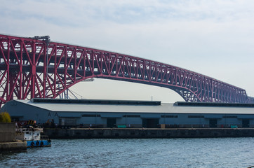 大阪・港大橋のある風景