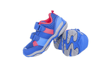Baby sneakers close-up.