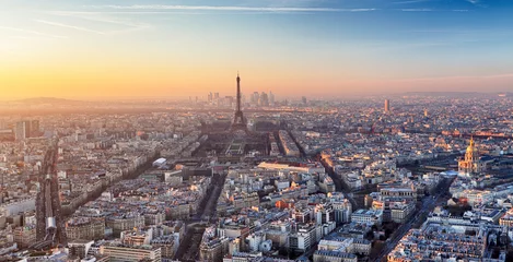 Wandcirkels aluminium Parijs - Eiffeltoren, Frankrijk © TTstudio