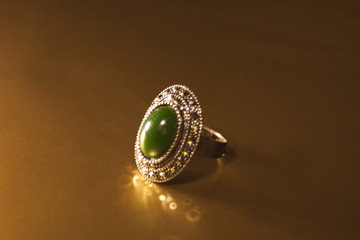 Focused old designed silver rings