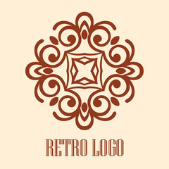 Vintage ornamental logo