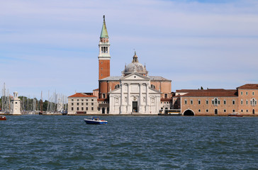 Fototapeta na wymiar Panorama of San Giorgio Maggiore viewed from the Venice Island