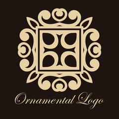 Vintage ornamental logo