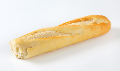 half of French baguette