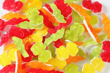 colorful gummy candies