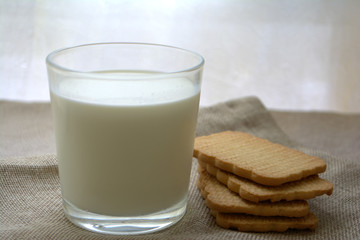 cookies and milk on the table