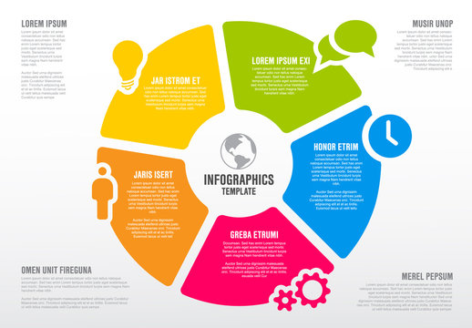 Vector Infographic schema template