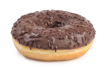 Fresh donut with sugar glaze