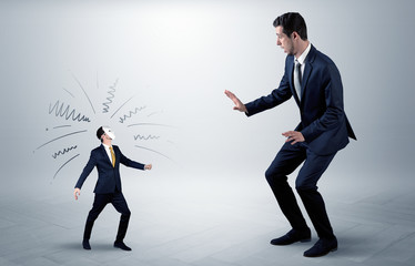 Conflict between small and big businessman